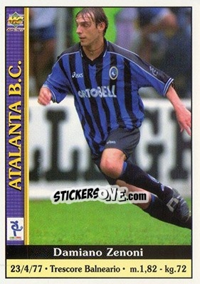 Sticker Damiano Zenoni - Calcio 2000-2001 - Mundicromo