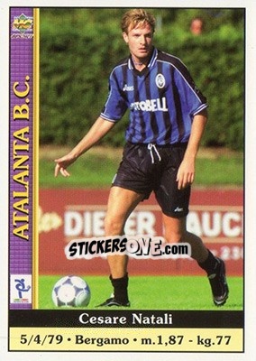 Sticker Cesare Natali - Calcio 2000-2001 n. 12 - Mundicromo