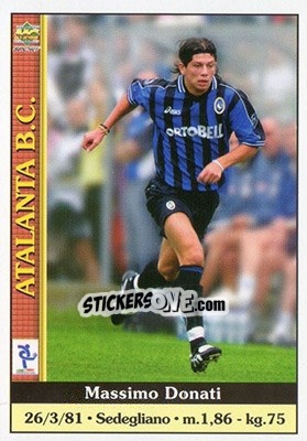 Sticker Massimo Donati - Calcio 2000-2001 n. 13 - Mundicromo
