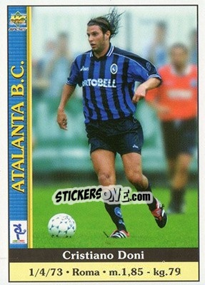 Sticker Cristiano Doni - Calcio 2000-2001 n. 14 - Mundicromo