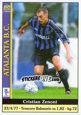 Sticker Cristian Zenoni - Calcio 2000-2001 - Mundicromo