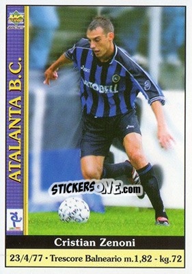 Sticker Cristian Zenoni - Calcio 2000-2001 n. 16 - Mundicromo