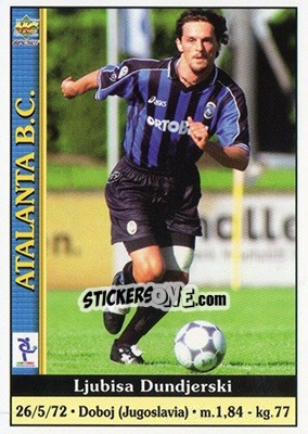 Sticker Ljubisa Dundjerski - Calcio 2000-2001 n. 18 - Mundicromo