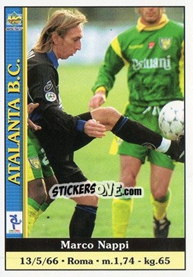 Sticker Marco Nappi - Calcio 2000-2001 n. 22 - Mundicromo