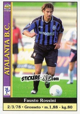 Sticker Fausto Rossini - Calcio 2000-2001 n. 24 - Mundicromo