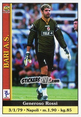 Sticker Generoso Rossi - Calcio 2000-2001 n. 26 - Mundicromo