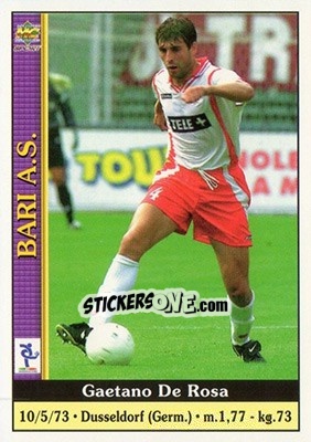 Sticker Gaetano De Rosa - Calcio 2000-2001 - Mundicromo