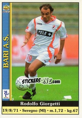 Sticker Rodolfo Giorgetti - Calcio 2000-2001 n. 35 - Mundicromo