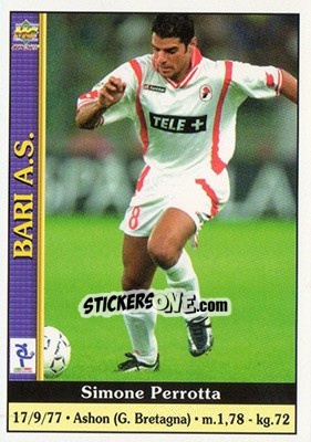 Sticker Simone Perrotta - Calcio 2000-2001 n. 36 - Mundicromo