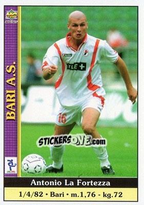 Cromo Antonio La Fortezza - Calcio 2000-2001 n. 37 - Mundicromo