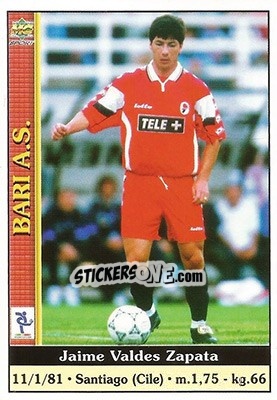 Cromo Jaime Valdes Zapata - Calcio 2000-2001 n. 38 - Mundicromo