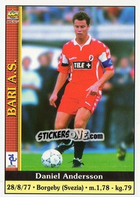 Sticker Daniel Andersson - Calcio 2000-2001 n. 42 - Mundicromo