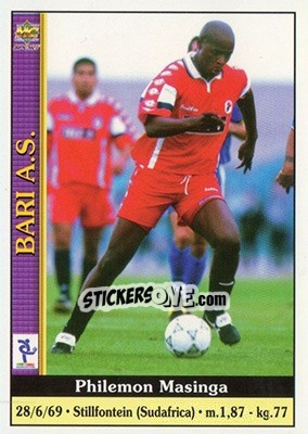 Sticker Philemon Masinga - Calcio 2000-2001 n. 45 - Mundicromo