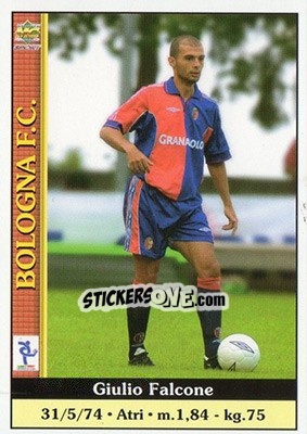 Sticker Giulio Falcone - Calcio 2000-2001 n. 55 - Mundicromo