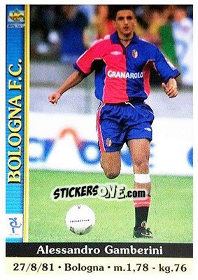Sticker Alessandro Gamberini - Calcio 2000-2001 n. 56 - Mundicromo