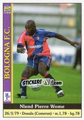 Sticker Nlend Pierre Wome - Calcio 2000-2001 - Mundicromo