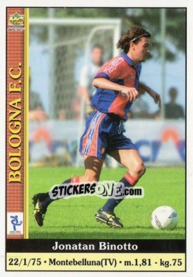 Sticker Jonatan Binotto - Calcio 2000-2001 - Mundicromo