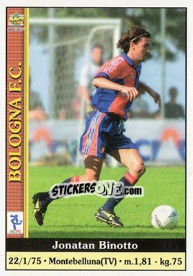 Sticker Jonatan Binotto - Calcio 2000-2001 n. 59 - Mundicromo