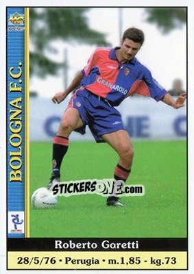 Sticker Roberto Goretti - Calcio 2000-2001 - Mundicromo