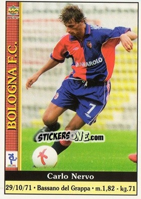 Sticker Carlo Nervo - Calcio 2000-2001 n. 63 - Mundicromo