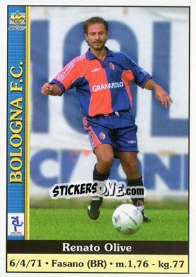 Sticker Renato Olive - Calcio 2000-2001 n. 64 - Mundicromo