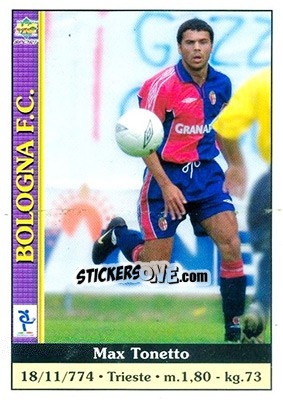 Sticker Max Tonetto - Calcio 2000-2001 n. 66 - Mundicromo