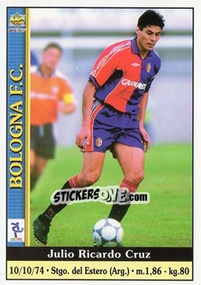 Cromo Julio Ricardo Cruz - Calcio 2000-2001 - Mundicromo