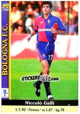 Sticker Niccolo Galli - Calcio 2000-2001 - Mundicromo
