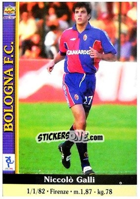 Sticker Niccolo Galli - Calcio 2000-2001 n. 69 - Mundicromo
