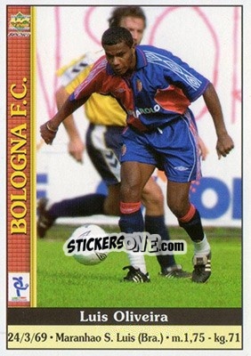 Sticker Luis Oliveira - Calcio 2000-2001 n. 71 - Mundicromo