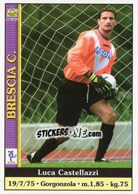 Sticker Luca Castellazzi - Calcio 2000-2001 n. 75 - Mundicromo