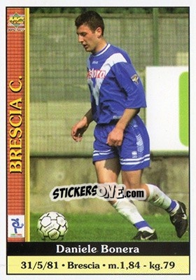 Sticker Daniele Bonera - Calcio 2000-2001 n. 76 - Mundicromo
