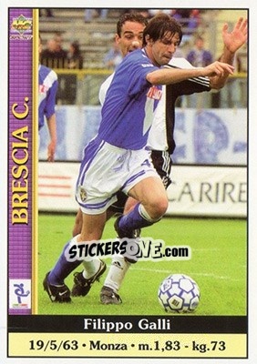 Sticker Filippo Galli - Calcio 2000-2001 n. 79 - Mundicromo
