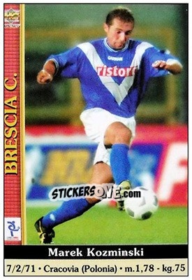 Sticker Marek Kozminski - Calcio 2000-2001 - Mundicromo