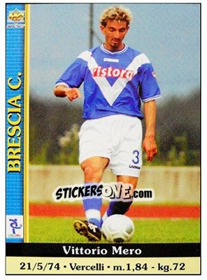 Sticker Vittorio Mero - Calcio 2000-2001 n. 81 - Mundicromo
