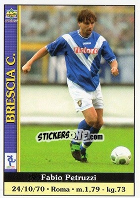 Sticker Fabio Petruzzi - Calcio 2000-2001 n. 82 - Mundicromo