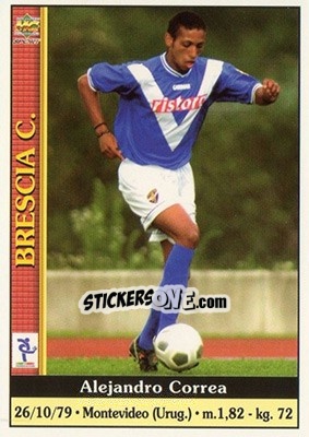 Sticker Alejandro Correa - Calcio 2000-2001 n. 84 - Mundicromo