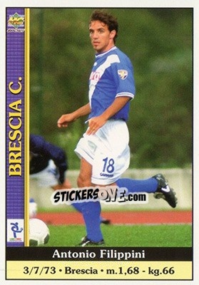 Sticker Antonio Filippini - Calcio 2000-2001 n. 86 - Mundicromo