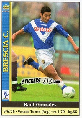 Sticker Raul Gonzales - Calcio 2000-2001 - Mundicromo