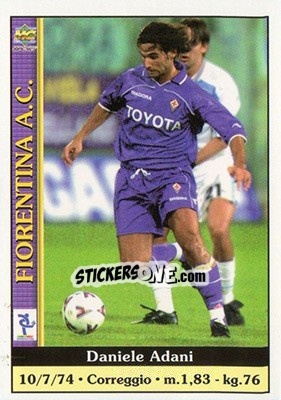 Sticker Daniele Adani - Calcio 2000-2001 n. 100 - Mundicromo