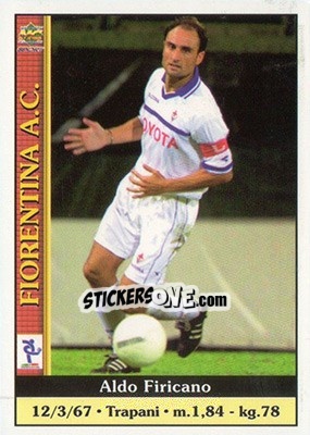 Sticker Aldo Firicano - Calcio 2000-2001 - Mundicromo