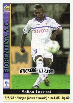 Figurina Saliou Lassissi - Calcio 2000-2001 - Mundicromo