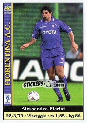 Sticker Alessandro Pierini - Calcio 2000-2001 n. 103 - Mundicromo