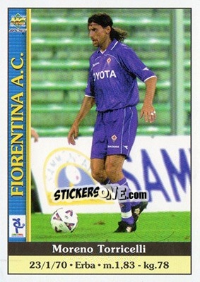 Sticker Moreno Torricelli - Calcio 2000-2001 n. 106 - Mundicromo