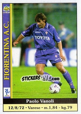 Sticker Paolo Vanoli - Calcio 2000-2001 n. 107 - Mundicromo