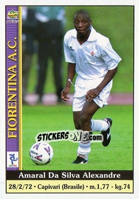 Sticker Amaral Da Silva Alexandre - Calcio 2000-2001 n. 108 - Mundicromo