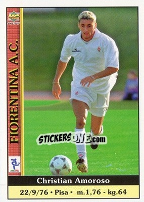 Sticker Christian Amoroso - Calcio 2000-2001 - Mundicromo
