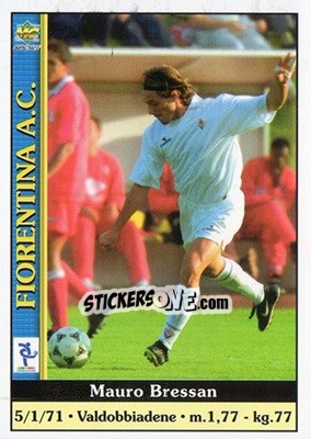 Sticker Mauro Bressan - Calcio 2000-2001 n. 110 - Mundicromo