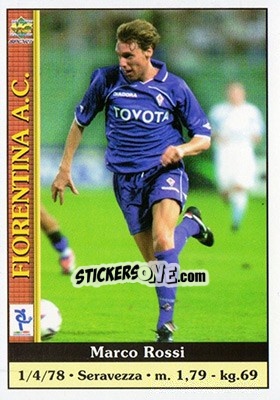 Sticker Marco Rossi - Calcio 2000-2001 n. 113 - Mundicromo