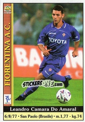 Sticker Leandro Camara Do Amaral - Calcio 2000-2001 n. 117 - Mundicromo